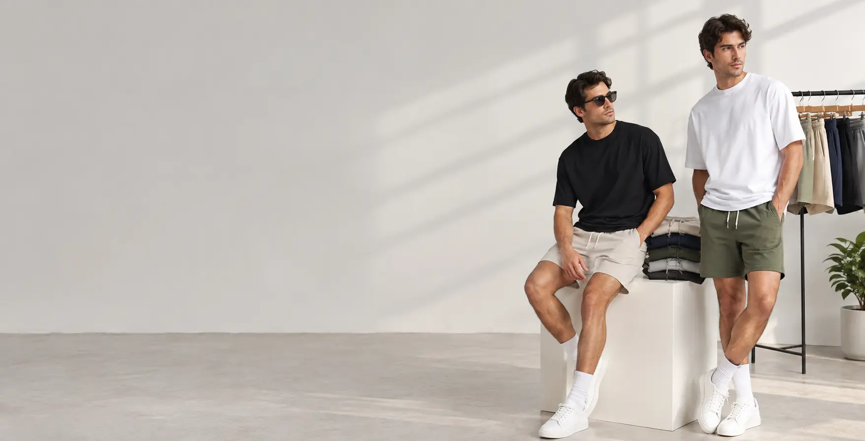 Custom casual shorts arranged for private label apparel development in Pakistan