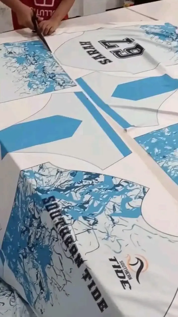 Custom printed and sublimated performance polo shirt design