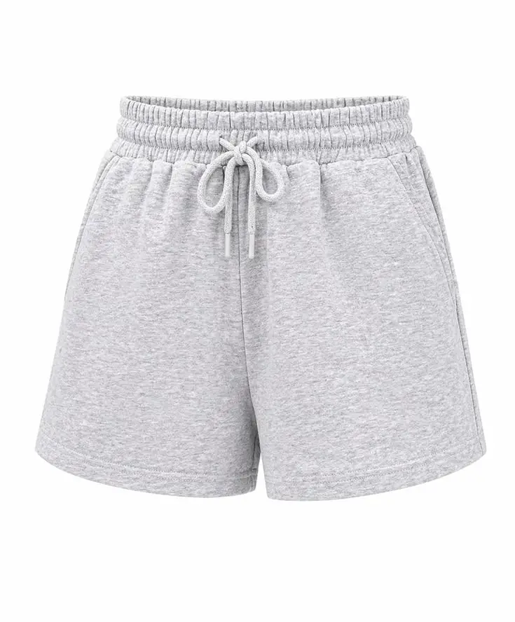 Custom cotton jersey casual shorts with elastic waist and clean everyday fit