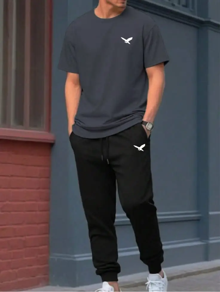 Custom joggers developed to coordinate with private label T-shirts