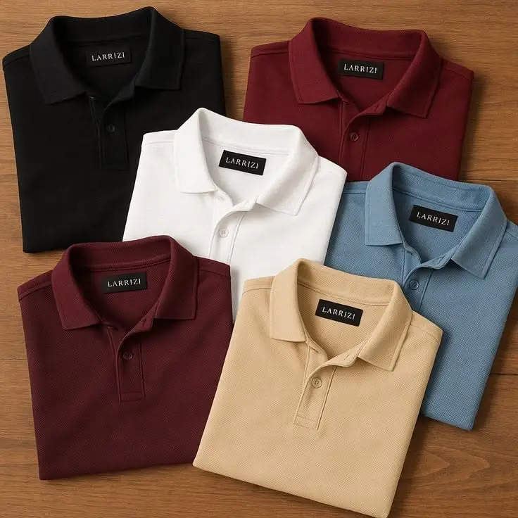 Custom polo shirts for private label casualwear collections