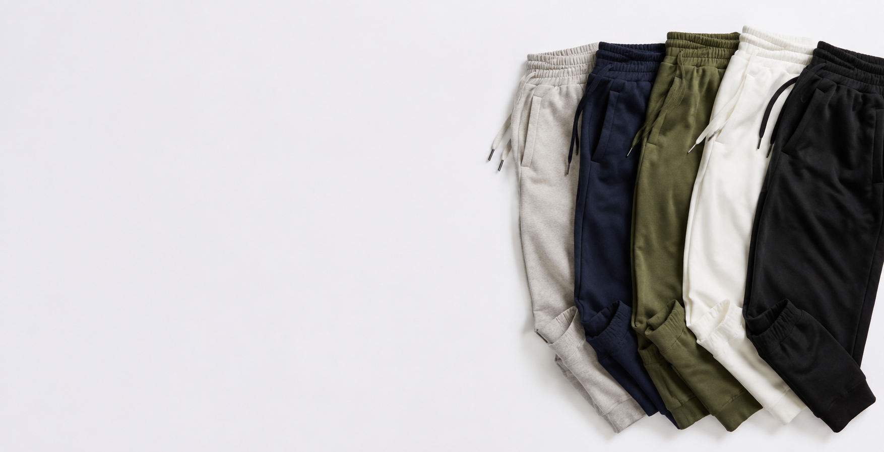Custom jogger pants arranged for private label apparel development in Sialkot Pakistan