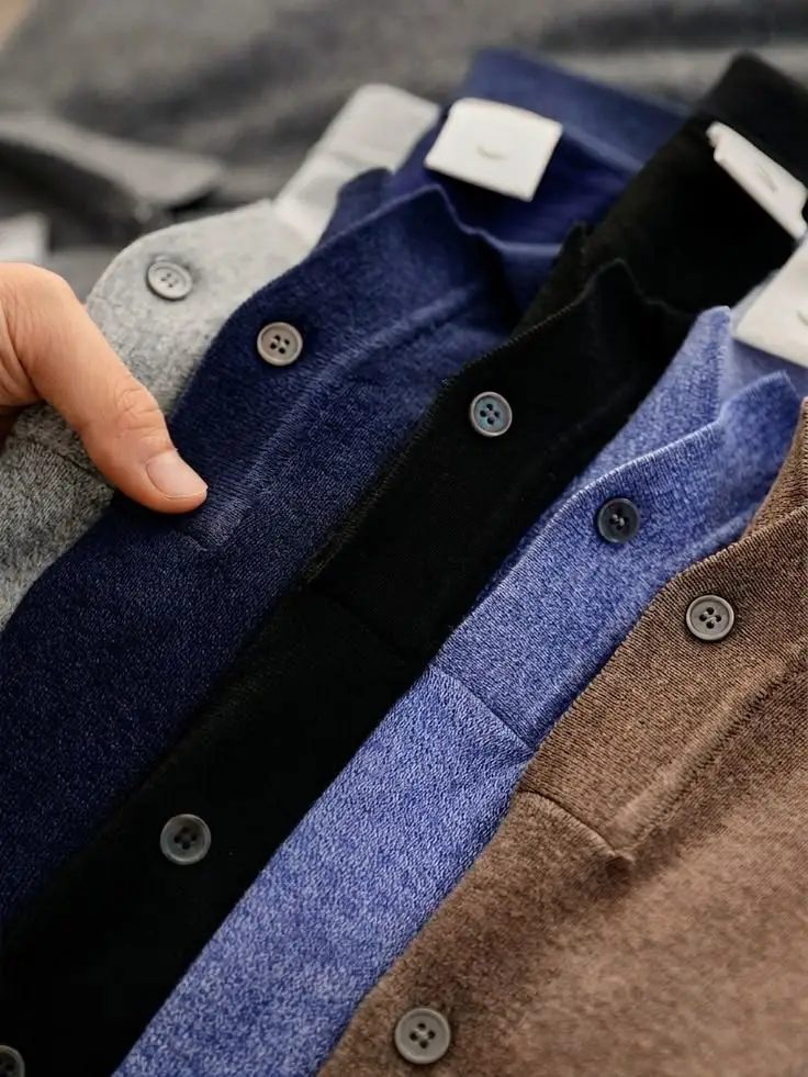 Smooth jersey knit fabric prepared for a soft custom polo shirt