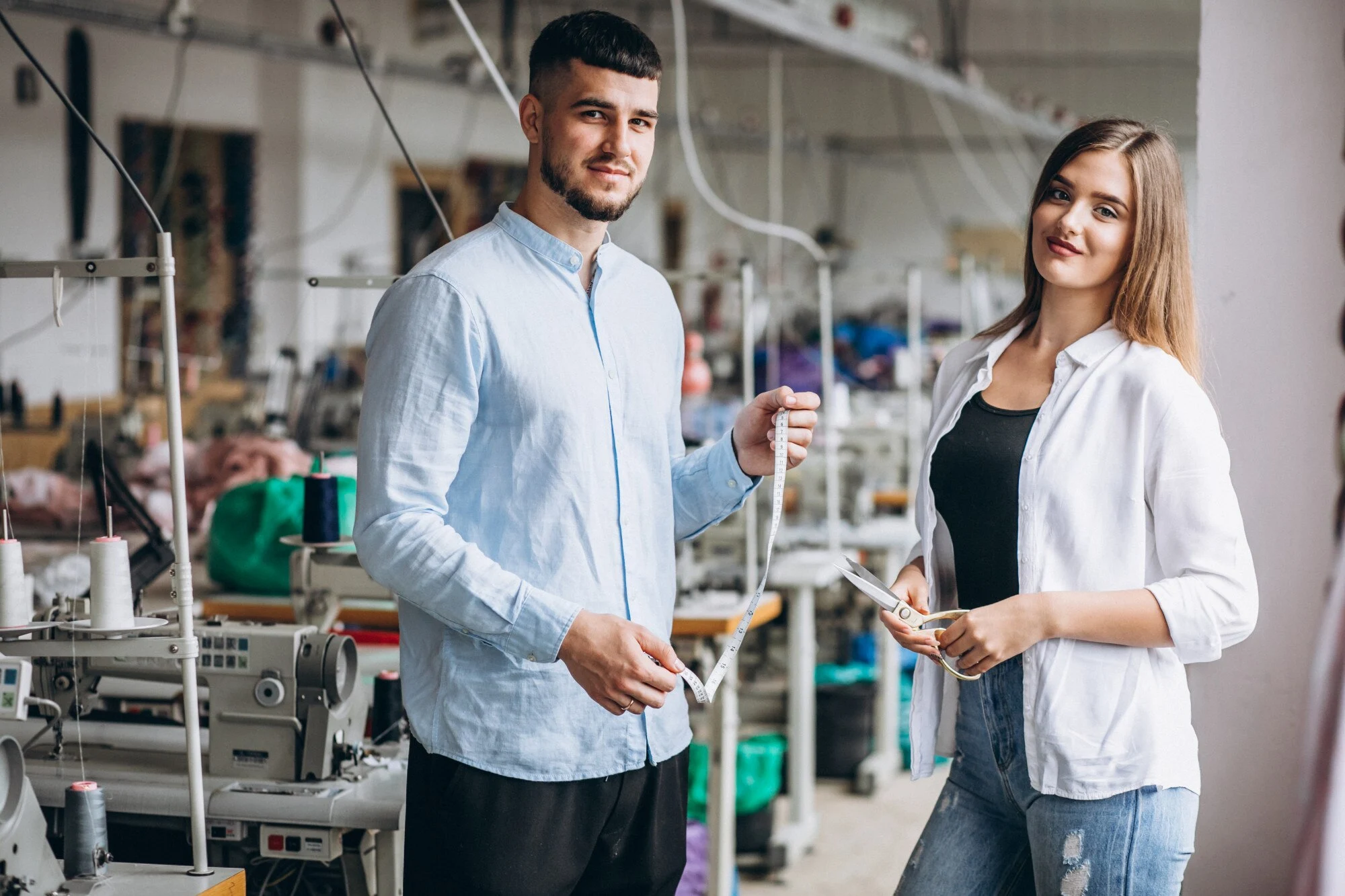 Velzio Apparel factory exterior and international buyer visit for custom garment manufacturing in Sialkot Pakistan