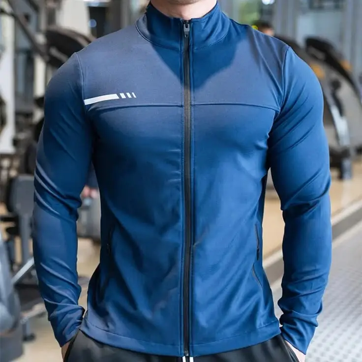 Lightweight custom training jackets prepared for brand development