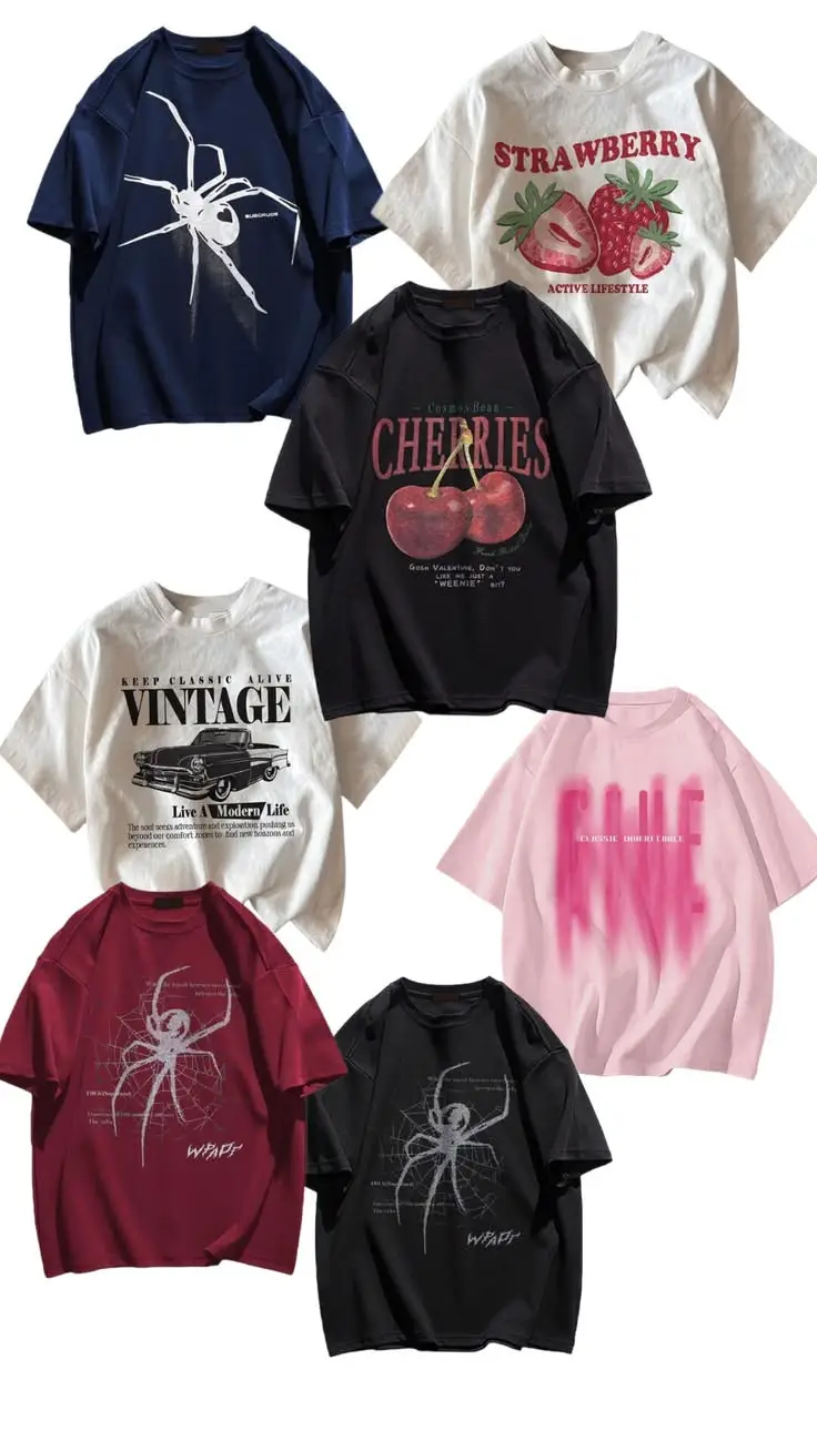 Custom heavyweight oversized streetwear T-shirt with dropped shoulders and graphic placement